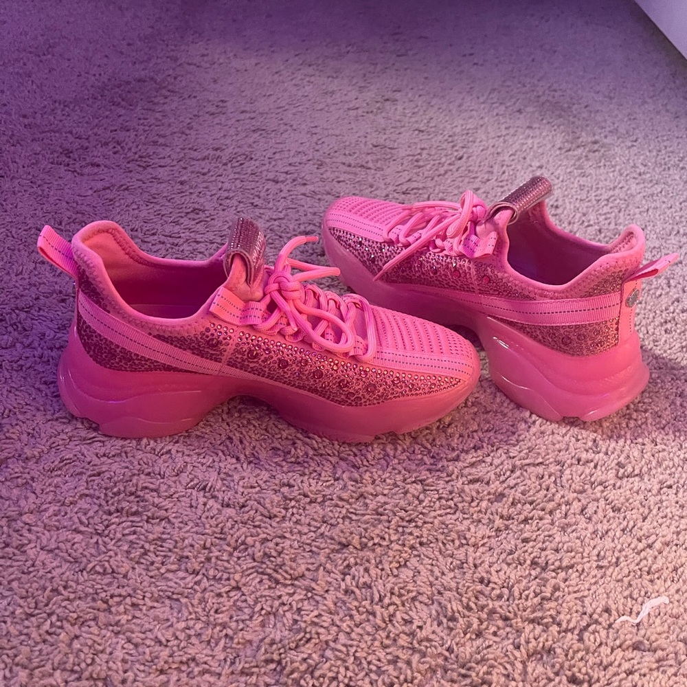 pink bling steve madden shoes